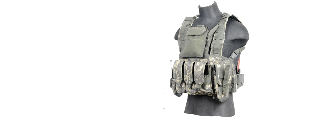 Lancer Tactical CA-307A Modular Chest Rig in ACU - Click Image to Close