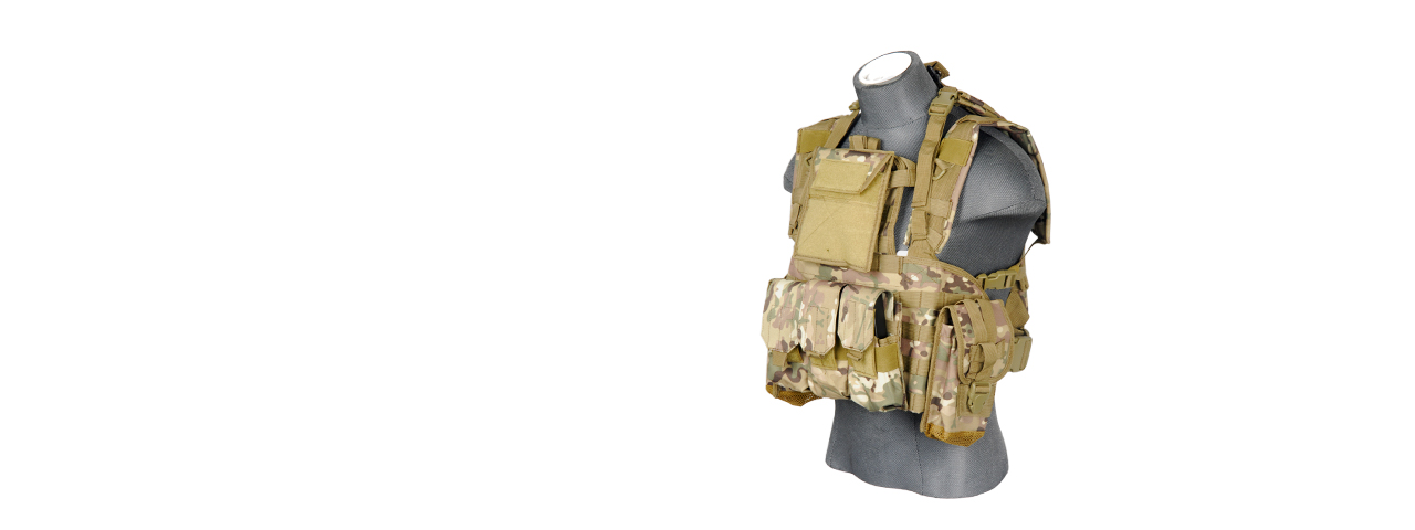 Lancer Tactical CA-307C Modular Chest Rig in Camo - Click Image to Close