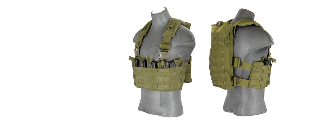 CA-316G DZN MAG HARNESS w/REAR HYDRATION COMPARTMENT (OD GREEN) - Click Image to Close