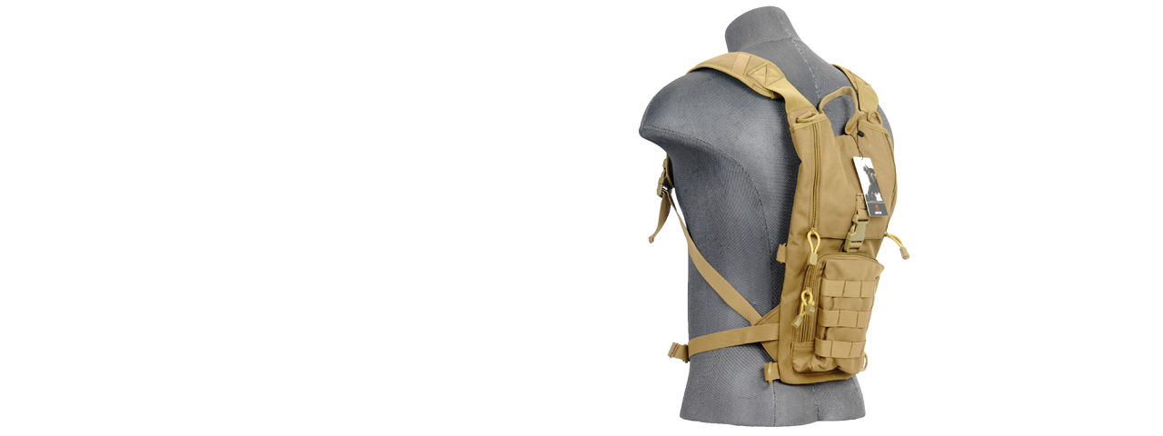 Lancer Tactical CA-321T Light Weight Hydration Pack in Tan - Click Image to Close