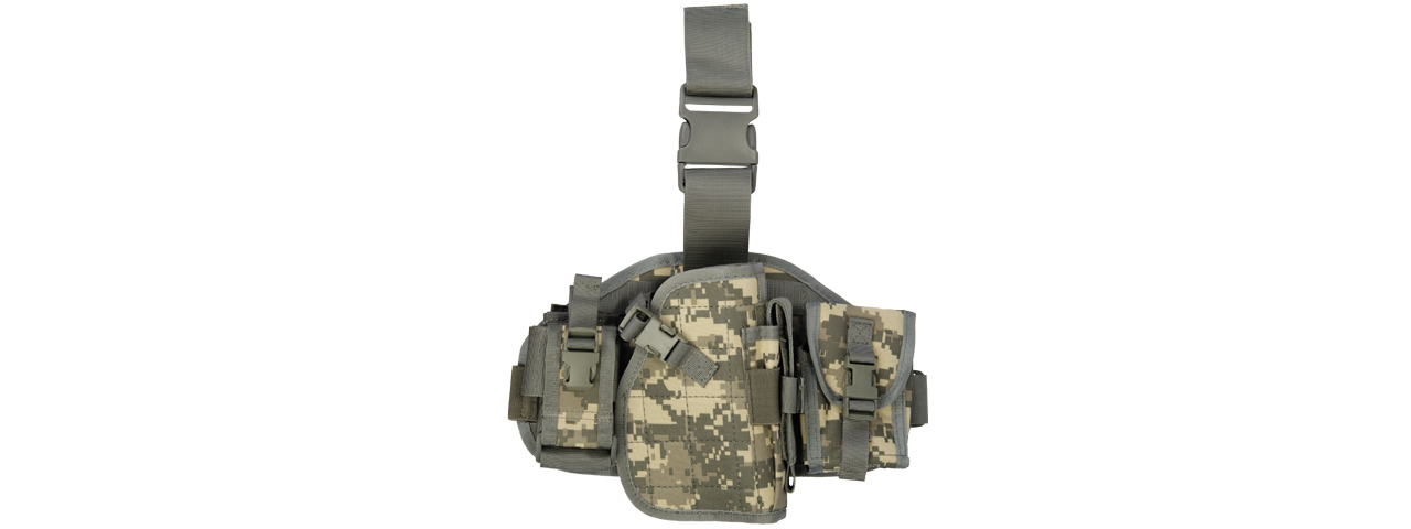 Lancer Tactical CA-324A Molle Platform Drop Leg Holster in ACU - Click Image to Close