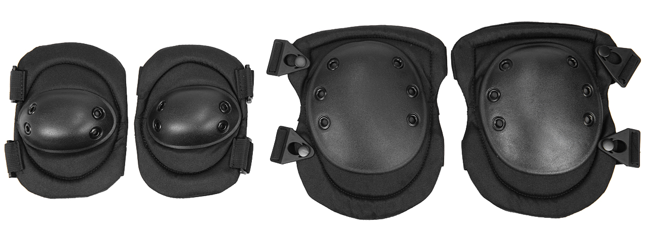 CA-329B LANCER TACTICAL ELBOW & KNEE PAD - BLACK - Click Image to Close