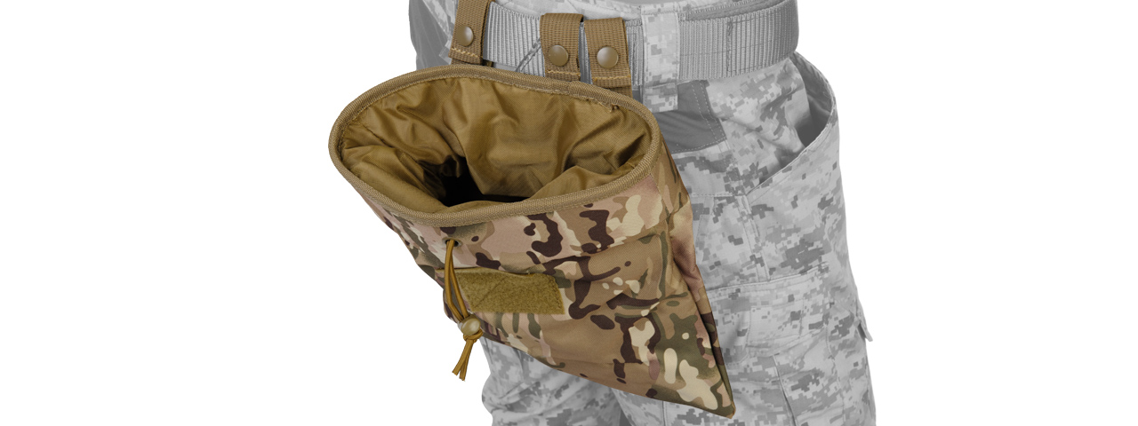 Lancer Tactical CA-341C Large Foldable Dump Pouch in Camo - Click Image to Close