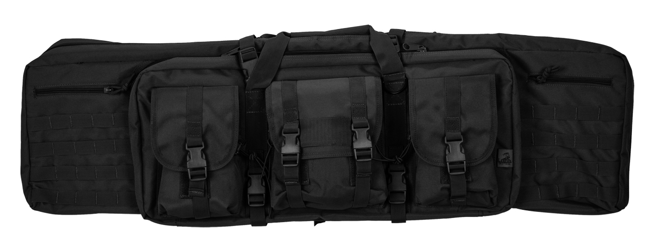 CA-343B2 MOLLE 42" DOUBLE GUN BAG (COLOR: BLACK) - Click Image to Close