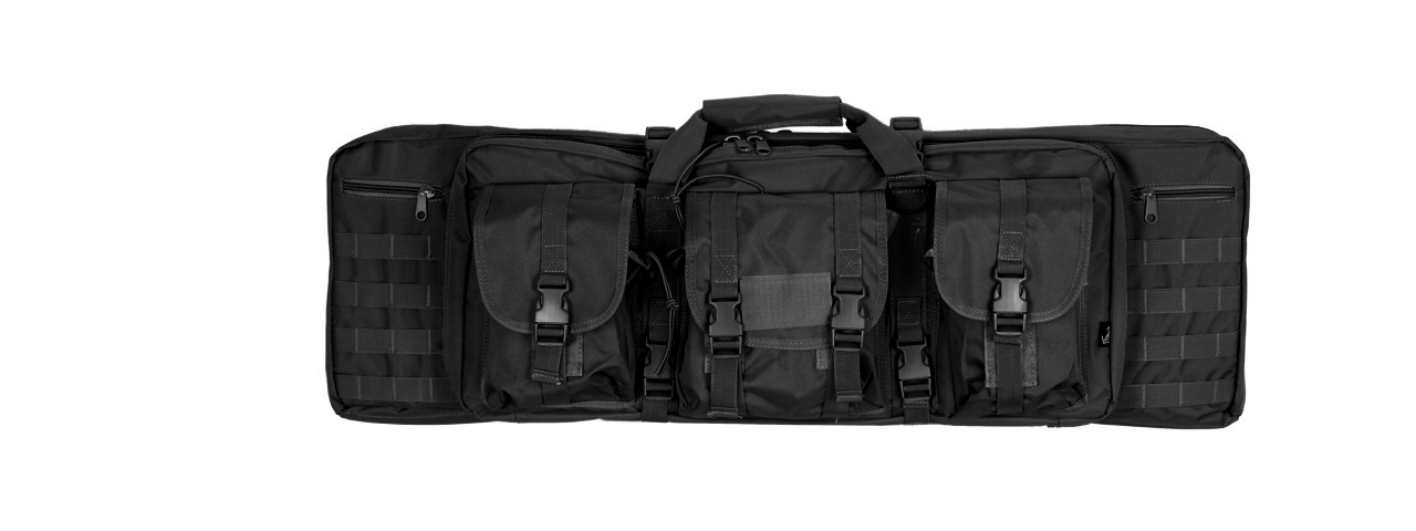 CA-345B MOLLE 36" DOUBLE GUN BAG (COLOR: BLACK) - Click Image to Close