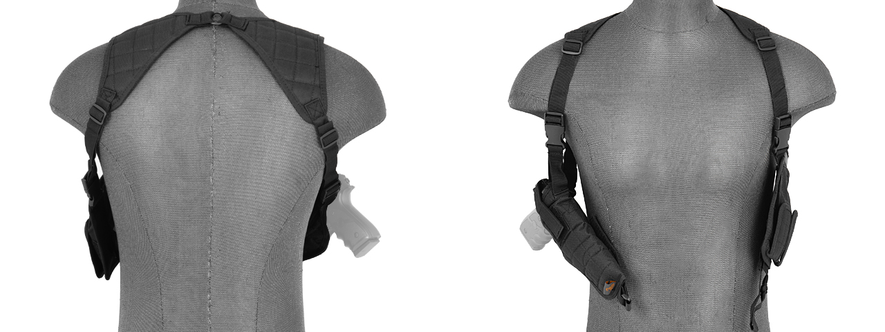 CA-349B VERTICAL SHOULDER HOLSTER (BLACK) - Click Image to Close