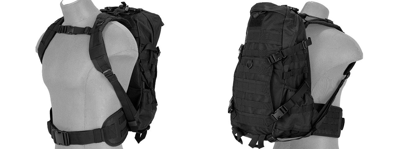 Lancer Tactical CA-353B FAST Pack EDC, Black - Click Image to Close