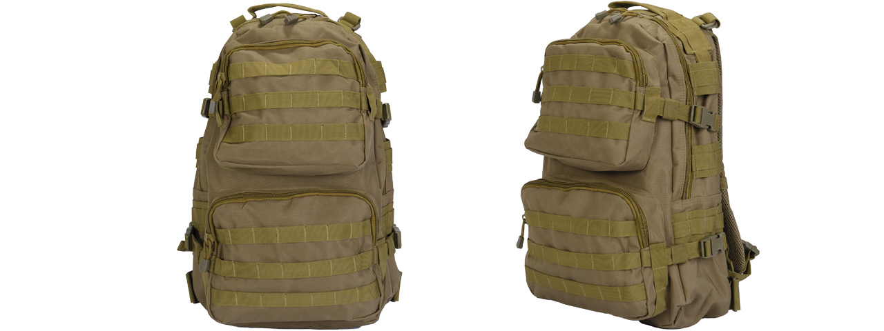 Lancer Tactical CA-355T Multi-Purpose Backpack, Dark Earth - Click Image to Close