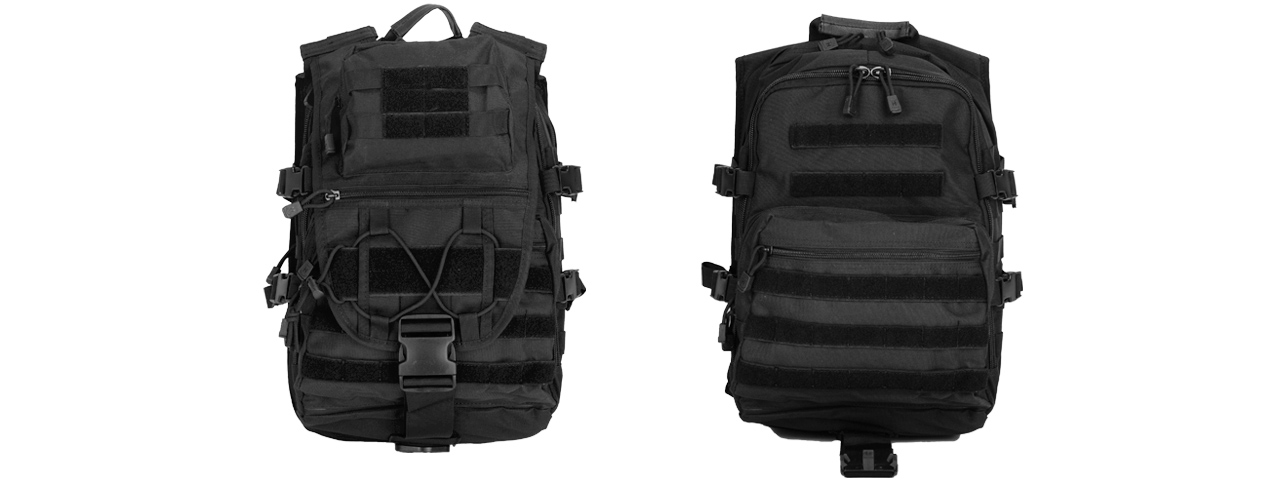 Lancer Tactical CA-357B Tactical Laptop Backpack, Black - Click Image to Close
