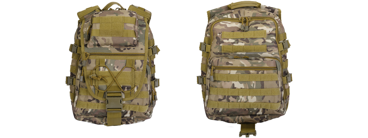 Lancer Tactical CA-357C Tactical Laptop Backpack, Camo - Click Image to Close