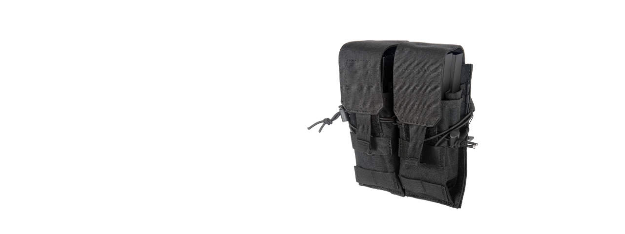 CA-358BN DUAL M4/M16/AK74 MAGAZINE POUCH, NYLON (BK) - Click Image to Close