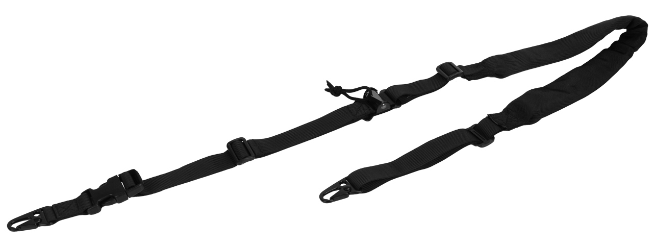 CA-367B 2 POINT PADDED RIFLE SLING (COLOR: BLACK) - Click Image to Close