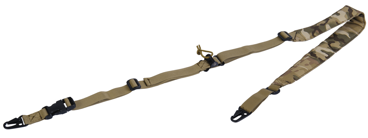 CA-367C 2 POINT PADDED RIFLE SLING [1000D NYLON] (CAMO) - Click Image to Close