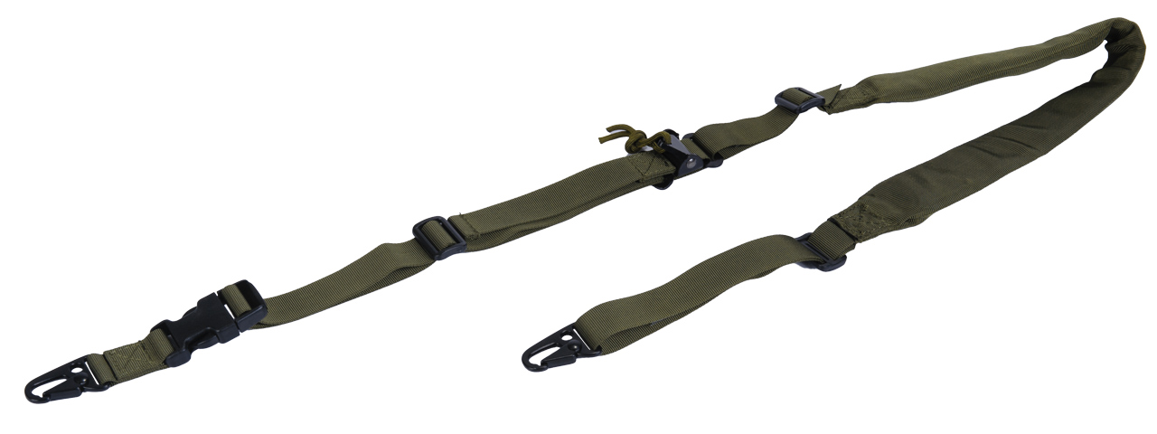 CA-367G 2 POINT PADDED RIFLE SLING (OD) - Click Image to Close