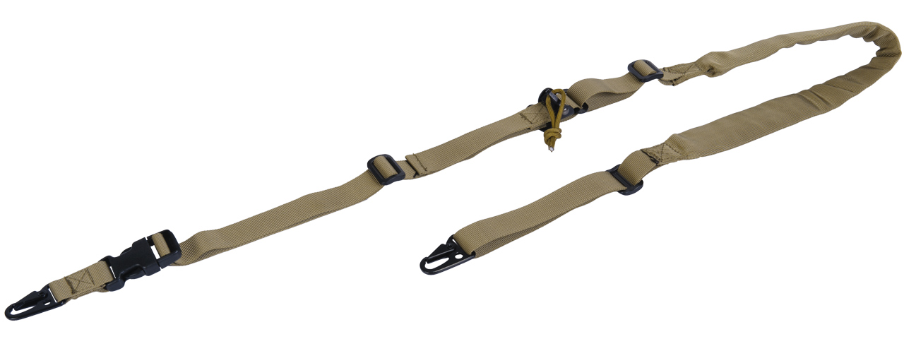 CA-367TN 2-POINT PADDED RIFLE SLING (TAN) - Click Image to Close
