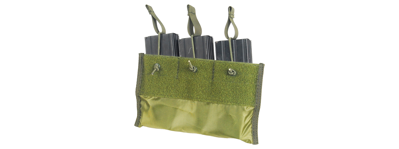 CA-376G TRIPLE INNER MAGAZINE POUCH FOR CA-311G (OD GREEN) - Click Image to Close