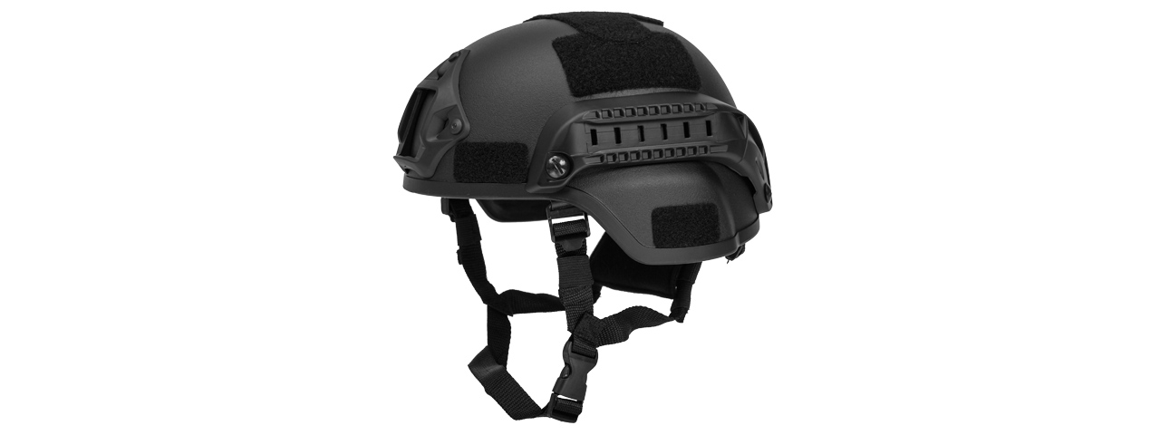 CA-380B MICH 2000 SF TYPE "PLASTIC" HELMET (BLACK) - Click Image to Close