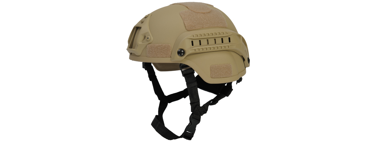 CA-380T MICH 2000 SF TYPE "PLASTIC" HELMET (TAN) - Click Image to Close