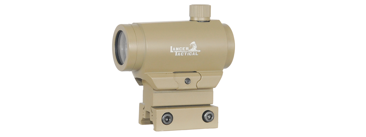 CA-407T MINI RED & GREEN DOT SIGHT w/1" RISER MOUNT (COLOR: TAN) - Click Image to Close