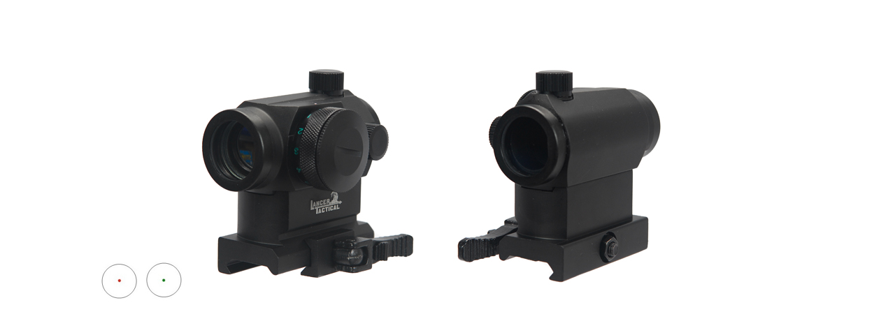 CA-418B MINI RED & GREEN DOT SIGHT w/QUICK RELEASE MOUNT - Click Image to Close