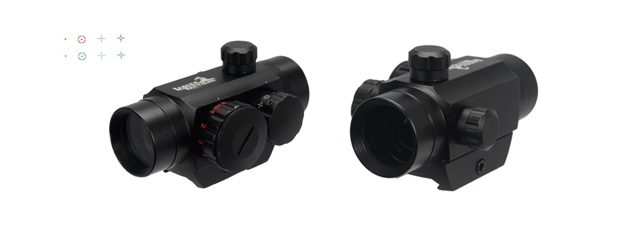 Lancer Tactical CA-423B 4 Reticles Red & Green Dot Scope (Black) - Click Image to Close