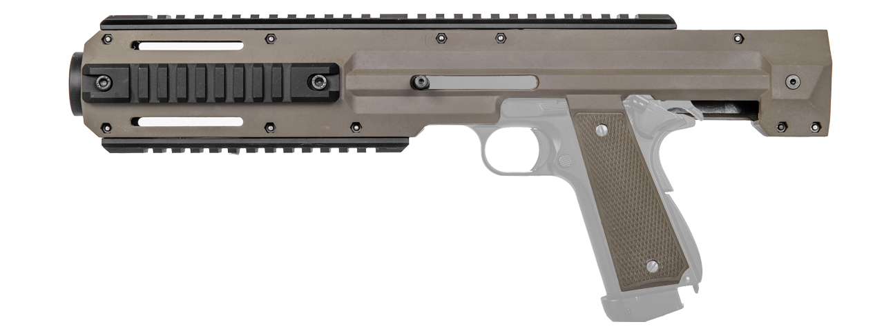 Lancer Tactical CA-500T Carbine Conversion Kit for 1911/MEU Series, Dark Earth - Click Image to Close