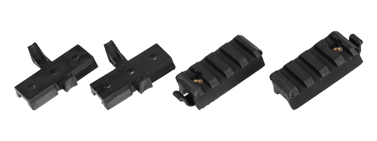 CA-717B HELMET RAIL PLASTIC MOUNT SET (BLACK) - Click Image to Close