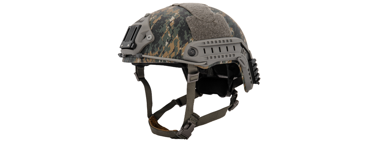 CA-726MW BALLISTIC MH-TYPE HELMET (DIGITAL WOODLAND), M/L - Click Image to Close