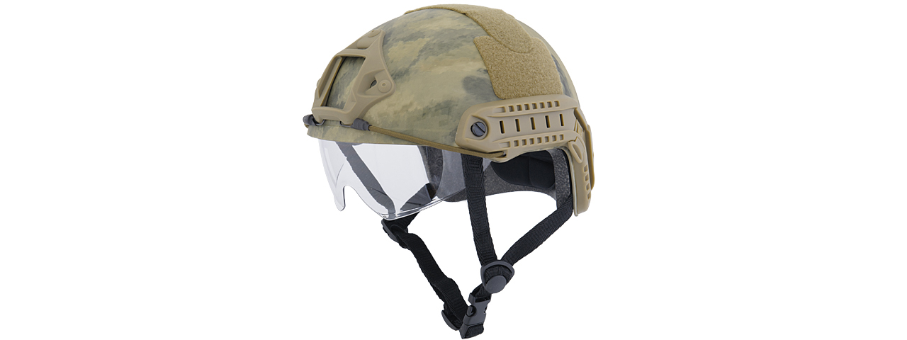 CA-741A HELMET BALLISTIC TYPE "BASIC VERSION w/VISOR" (COLOR: AT) SIZE: MEDIUM - Click Image to Close