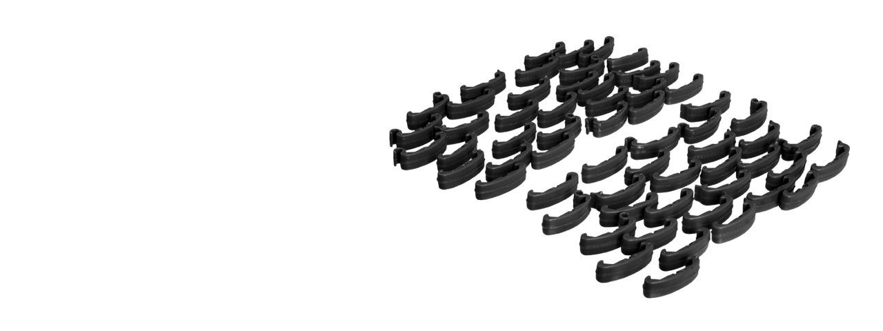 Lancer Tactical CA-758B Rail Index Clips 60 Pieces Set - Black - Click Image to Close