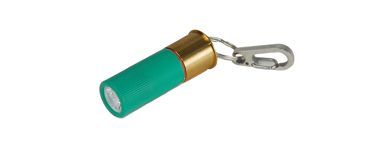 CA-813GB M870 SHELL TYPE FLASHLIGHT (GREEN) 270 LUMEN (BLUE LED) - Click Image to Close