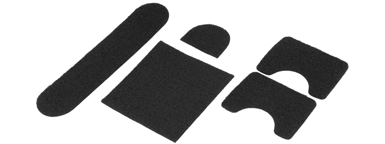 CA-820B MICH HELMET DIY VELCRO STICKER SET (BLACK) - Click Image to Close