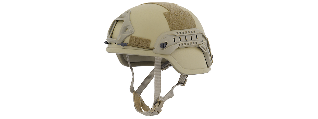 CA-837T ACH MICH 2000 HELMET - SPECIAL ACITION VERSION "PLASTIC" (COLOR: TAN) - Click Image to Close