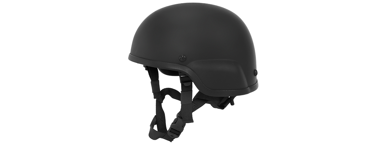 CA-839B ACH MICH 2000 "PLASTIC" HELMET (COLOR: BLACK) - Click Image to Close