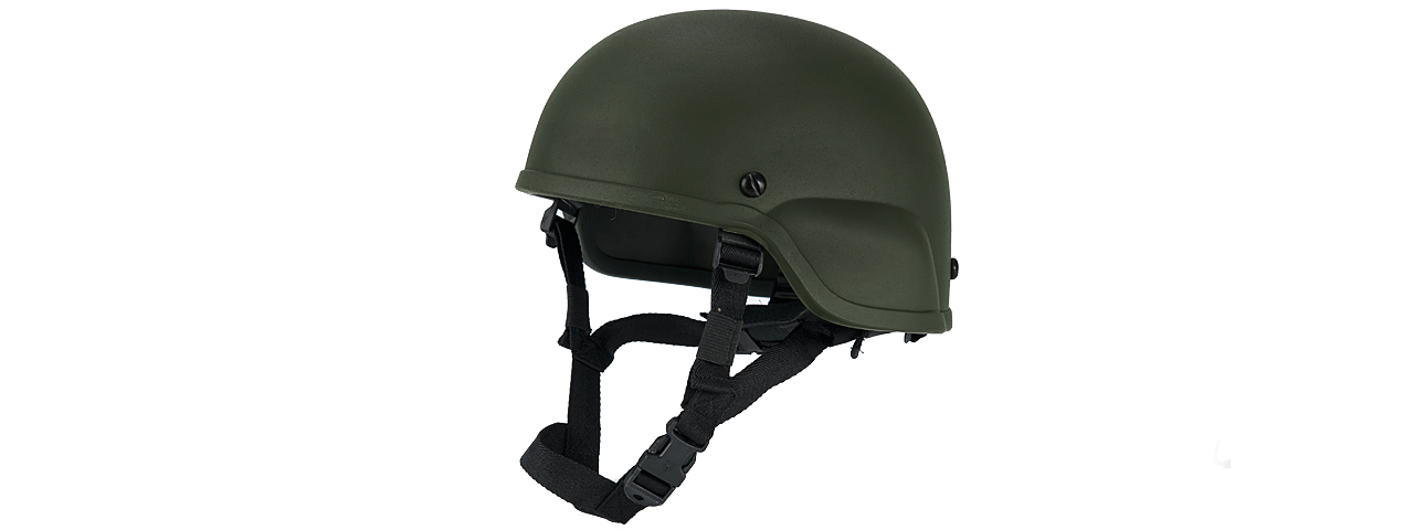 CA-839G ACH MICH 2000 "PLASTIC" HELMET (COLOR: OD GREEN) - Click Image to Close