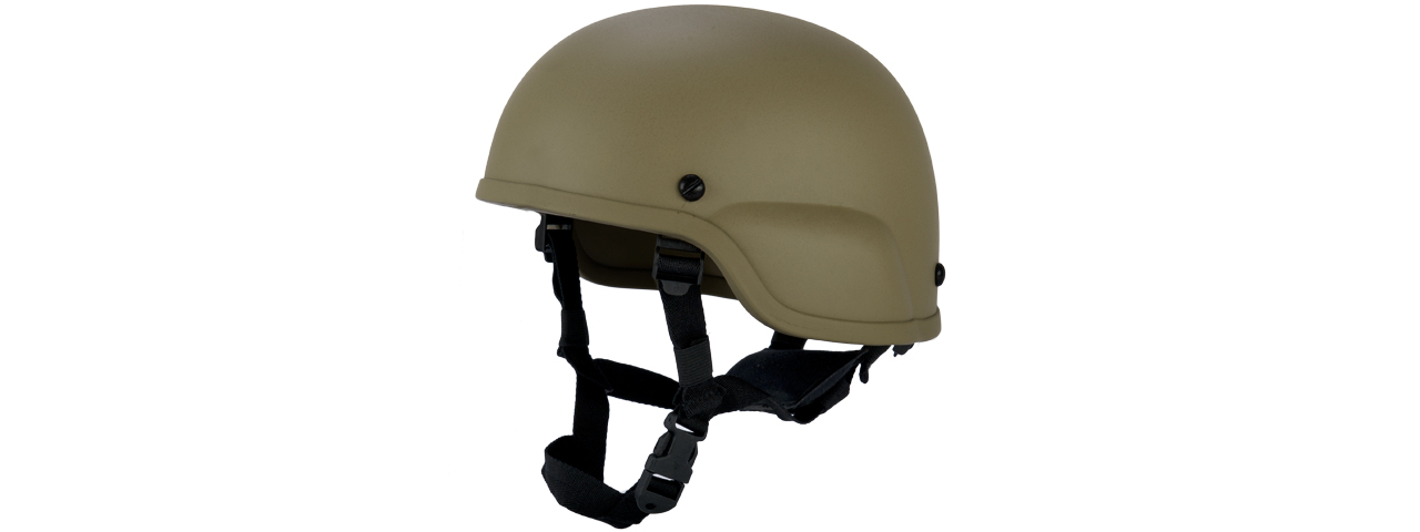 CA-839T ACH MICH 2000 "PLASTIC" HELMET (COLOR: TAN) - Click Image to Close