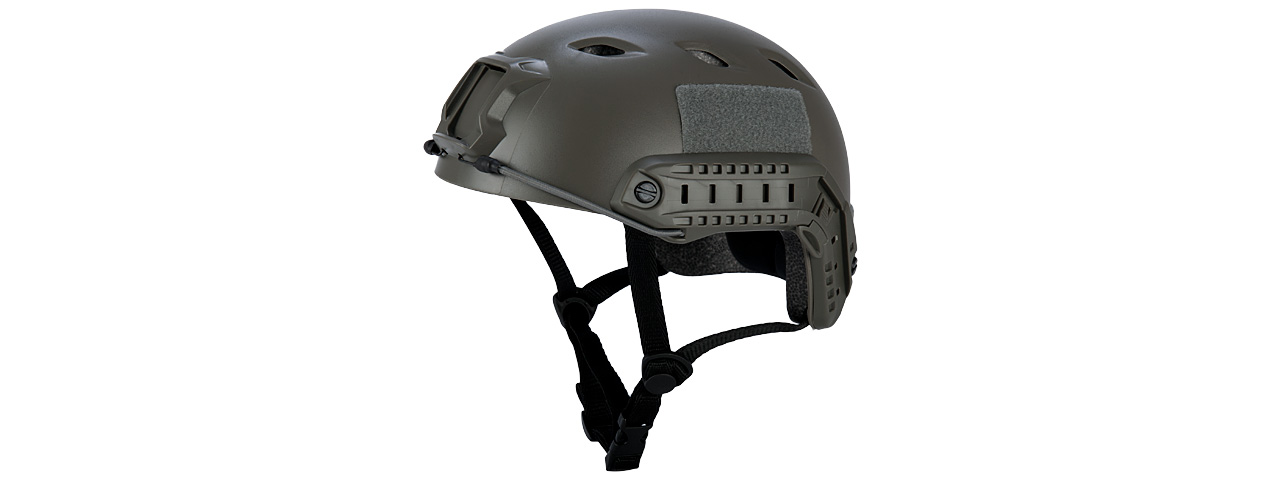 CA-841G HELMET BJ TYPE "BASIC VERSION" (COLOR: OD GREEN) SIZE: MEDIUM - Click Image to Close