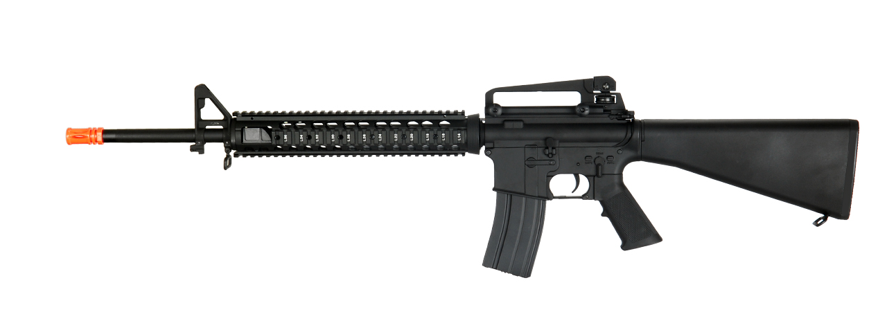 CYMA CM009A4 M16A4 RIS FULL METAL AEG METAL GEAR (COLOR: BLACK) - Click Image to Close