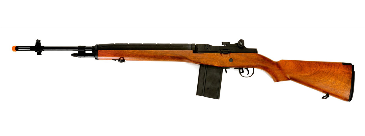 Cyma CM032WOOD M14 AEG Metal Gear, ABS Body in Wood - Click Image to Close