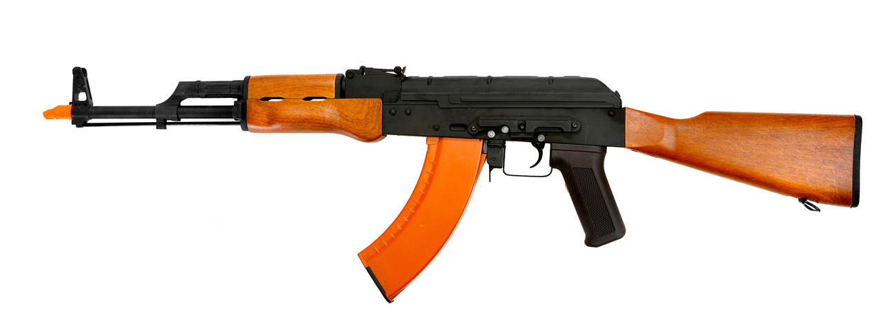 Cyma CM036 AK-47 AEG Metal Gear, Full Metal Body, ABS Wood Stock and Handguard - Click Image to Close