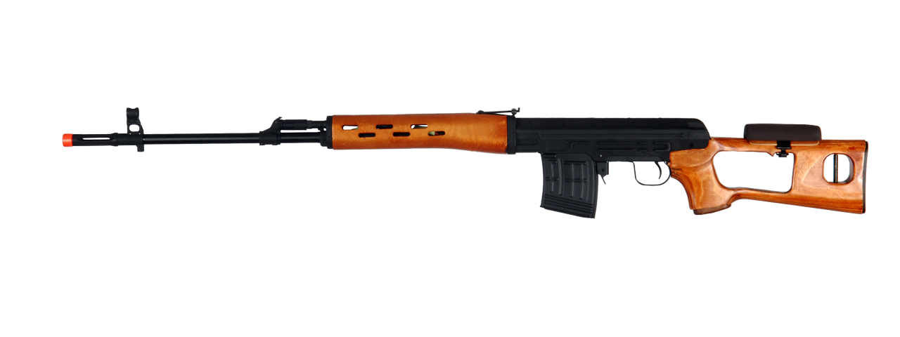 Cyma CM057 AK SVD AEG Metal Gear, Full Metal Body, Real Wood Stock and Handguard - Click Image to Close