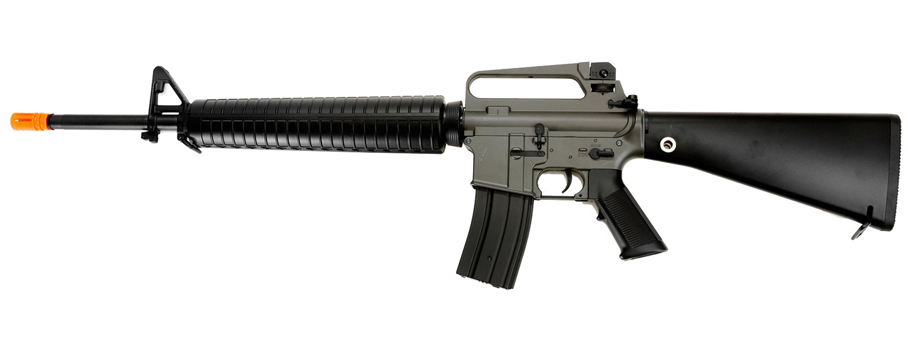 GOLDEN EAGLE AIRSOFT M16 A2 AEG SUPER ENHANCED POLYMER W/ FIXED STOCK - Click Image to Close