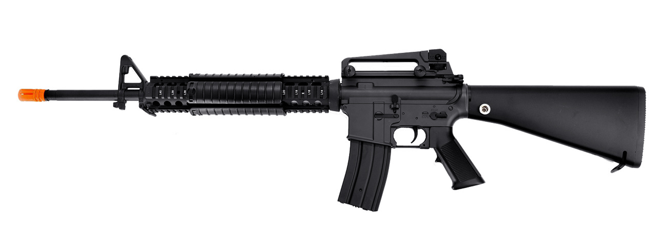 JG AIRSOFT M16 RIS AEG W/ TIGHTBORE BARREL - BLACK - Click Image to Close