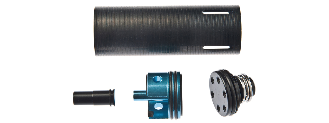 LONEX AIRSOFT XM-177/CAR-15 POM VENT TYPE PISTON HEAD CYLINDER SET - Click Image to Close