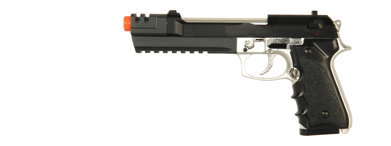 HFC HA-118EBSL PREMIUM SPRING PISTOL IN SILVER - MADE IN TAIWAN - Click Image to Close