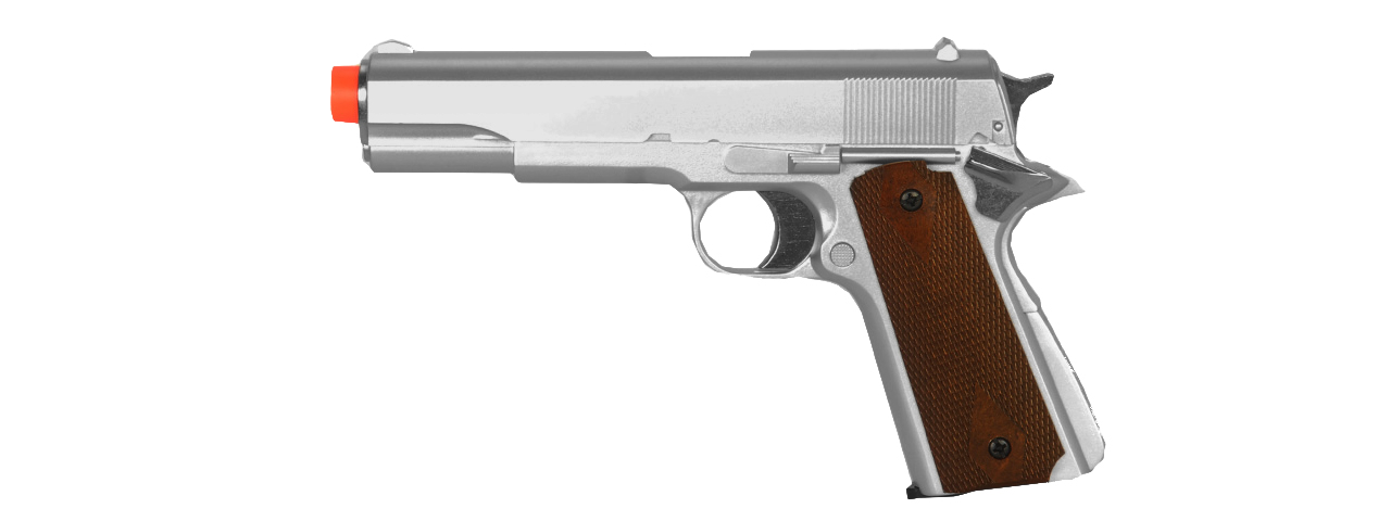 HFC HG-121S 1911A1 Gas Airsoft Pistol (Color: Silver) - Click Image to Close