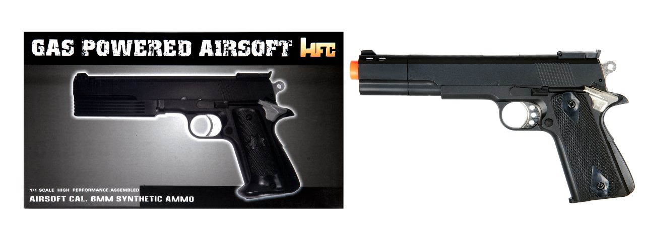 HG-124B GAS POWERED PISTOL (BLACK) - Click Image to Close