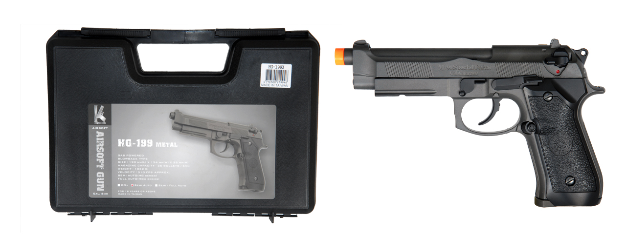 HFC AIRSOFT M9 GAS BLOWBACK GBB PISTOL - SEMI-AUTO - Click Image to Close