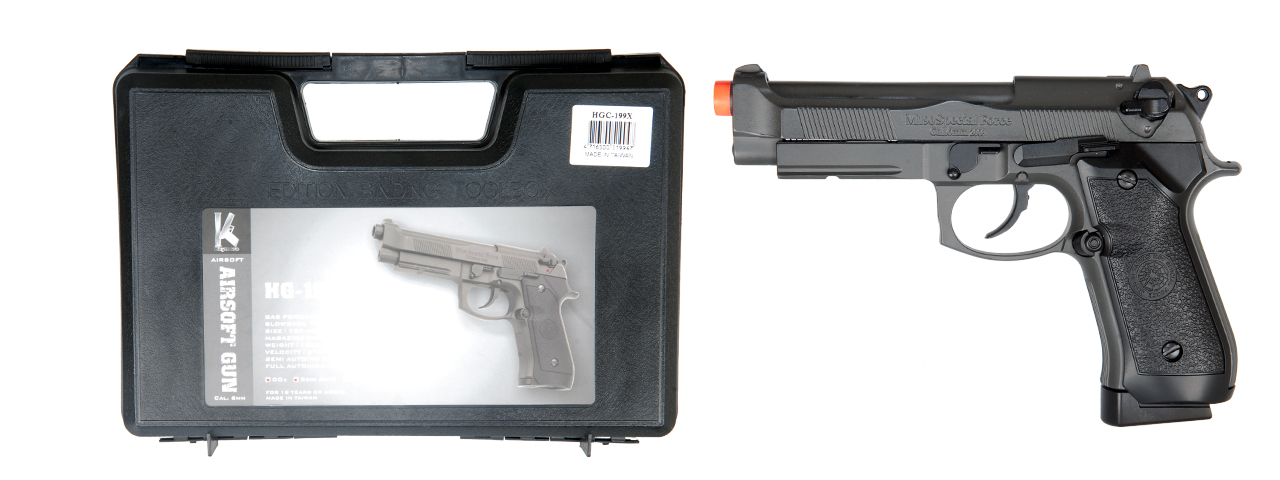 HFC HGC-199 CO2 Gas Powered Pistol with Blowback - Semi Only - Click Image to Close