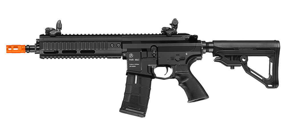 ICS AIRSOFT PAR MK3 C MTR AEG 8.5" RIS FULL METAL - REAR WIRED - BLACK - Click Image to Close